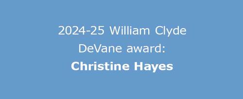 Hayes DeVane award image