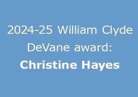 Hayes DeVane award image 