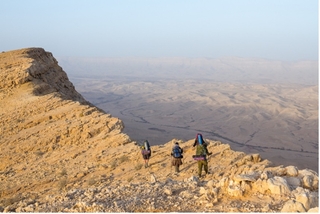 hikers in the desert