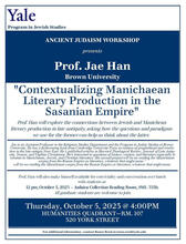 Ancient Judaism Workshop lecture by Prof. Jae Han